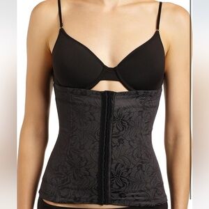 Maidenform black floral waist trainer firm control shapewear